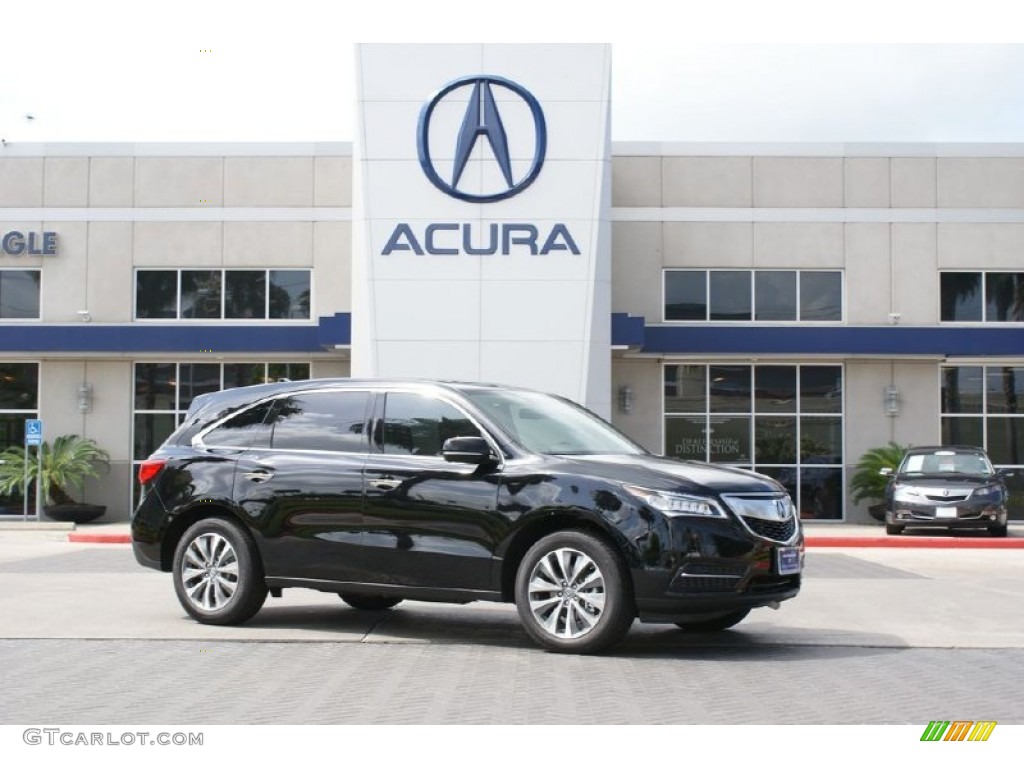 2015 MDX SH-AWD Technology - Crystal Black Pearl / Ebony photo #1