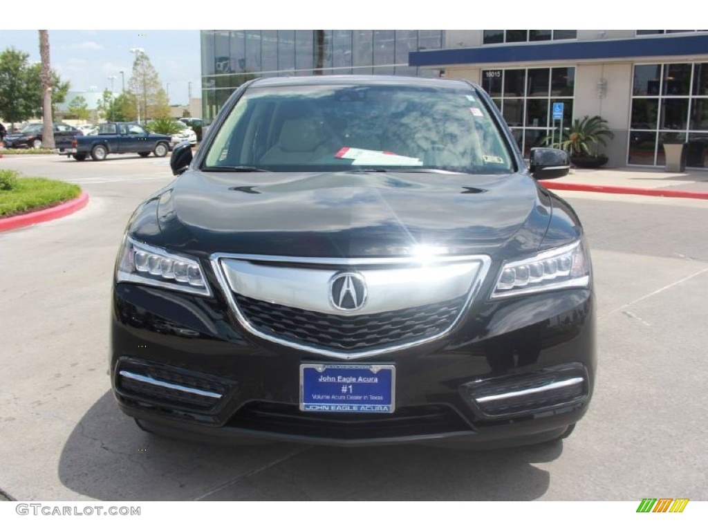 2015 MDX SH-AWD Technology - Crystal Black Pearl / Parchment photo #2