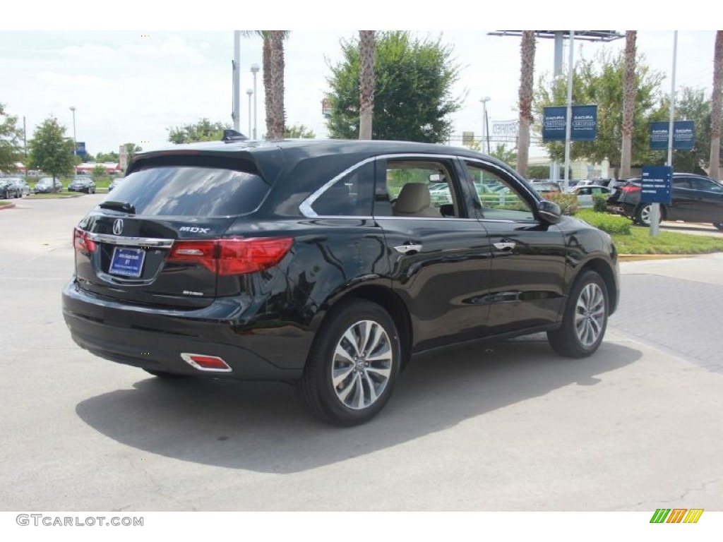 2015 MDX SH-AWD Technology - Crystal Black Pearl / Parchment photo #7