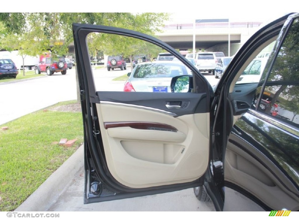 2015 MDX SH-AWD Technology - Crystal Black Pearl / Parchment photo #10
