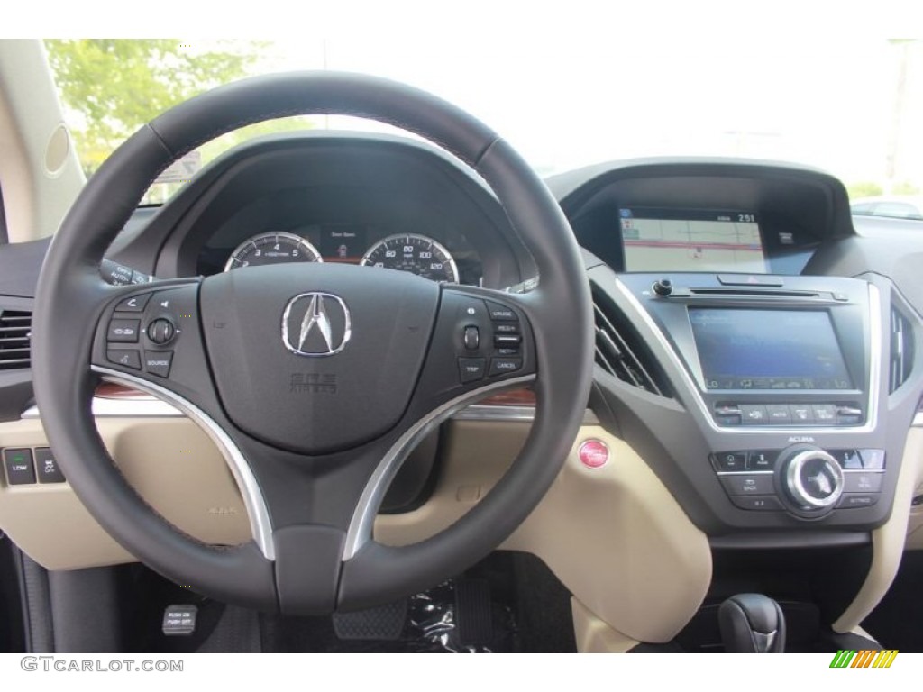 2015 MDX SH-AWD Technology - Crystal Black Pearl / Parchment photo #24