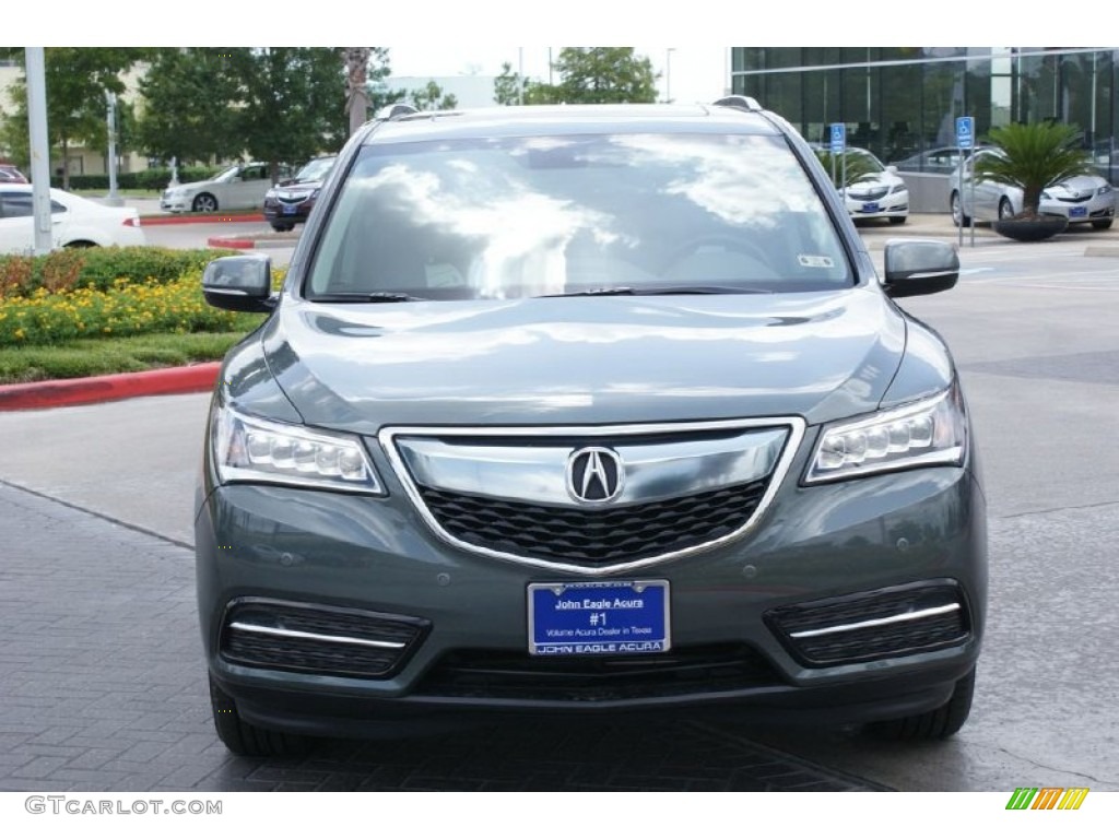 2015 MDX SH-AWD Advance - Forest Mist Metallic / Eucalyptus photo #2