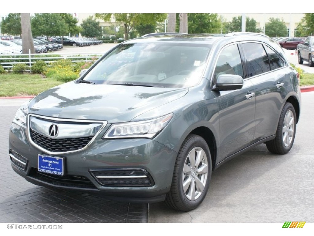 2015 MDX SH-AWD Advance - Forest Mist Metallic / Eucalyptus photo #3