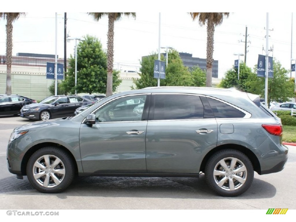 2015 MDX SH-AWD Advance - Forest Mist Metallic / Eucalyptus photo #4