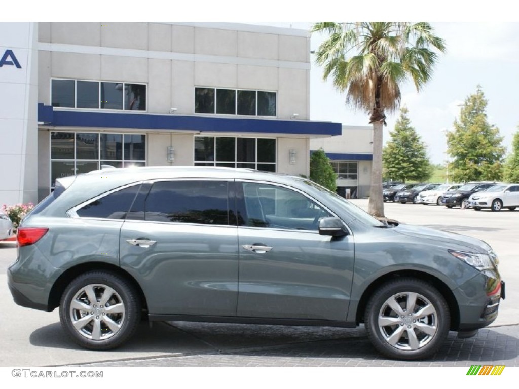 2015 MDX SH-AWD Advance - Forest Mist Metallic / Eucalyptus photo #8