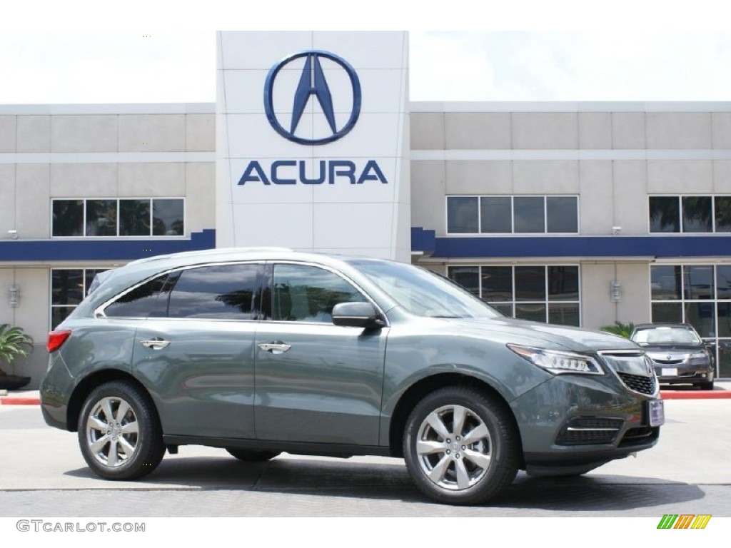 2015 MDX SH-AWD Advance - Forest Mist Metallic / Eucalyptus photo #9