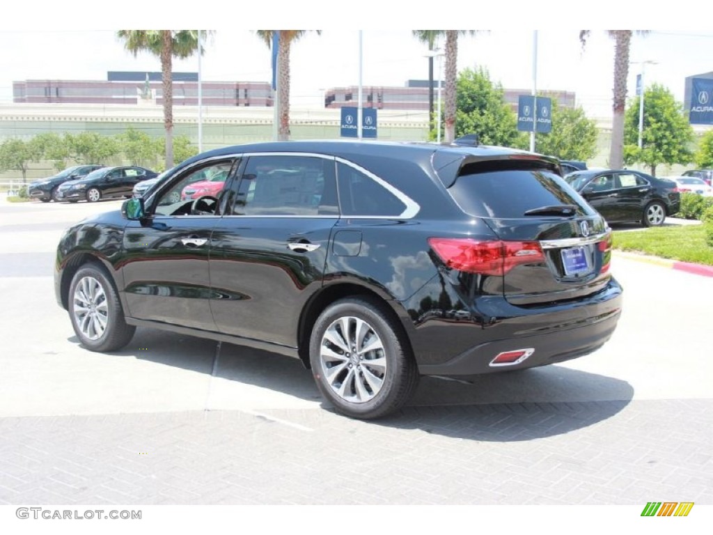 2015 MDX Technology - Crystal Black Pearl / Ebony photo #5