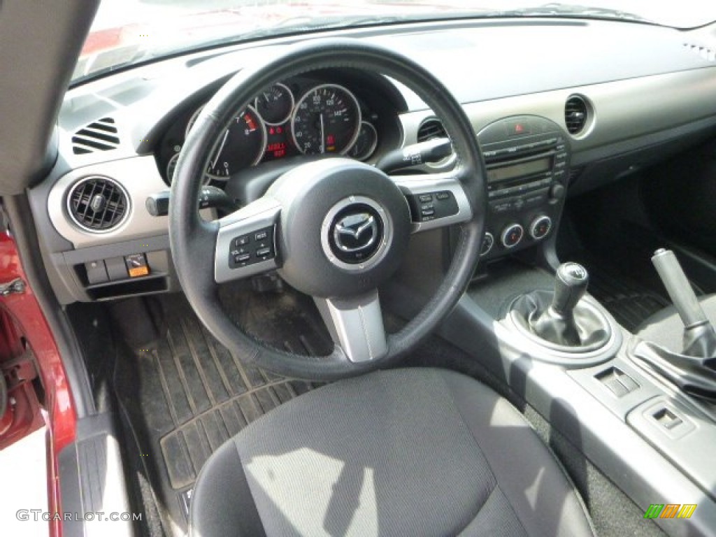Black Interior 2011 Mazda MX-5 Miata Touring Roadster Photo #96676112