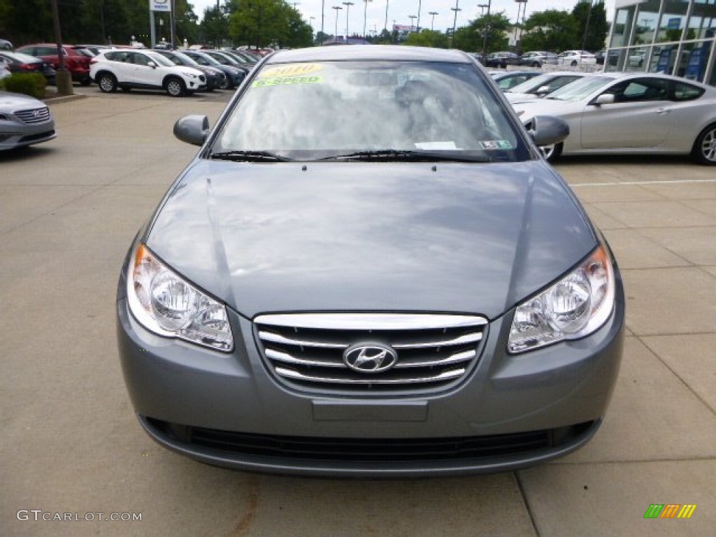 2010 Elantra Blue - Carbon Gray Mist / Gray photo #7