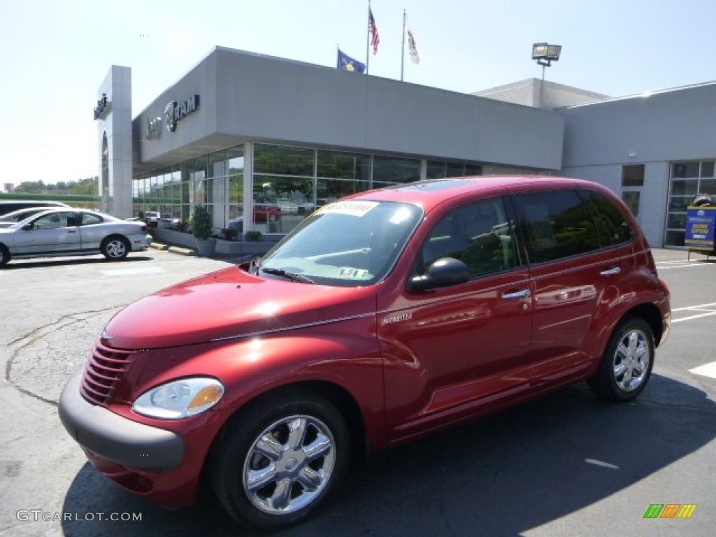 2002 PT Cruiser Limited - Inferno Red Pearlcoat / Taupe photo #1