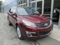 2015 Siren Red Tintcoat Chevrolet Traverse LT AWD  photo #10