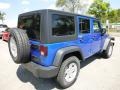2015 Hydro Blue Pearl Jeep Wrangler Unlimited Sport S 4x4  photo #5