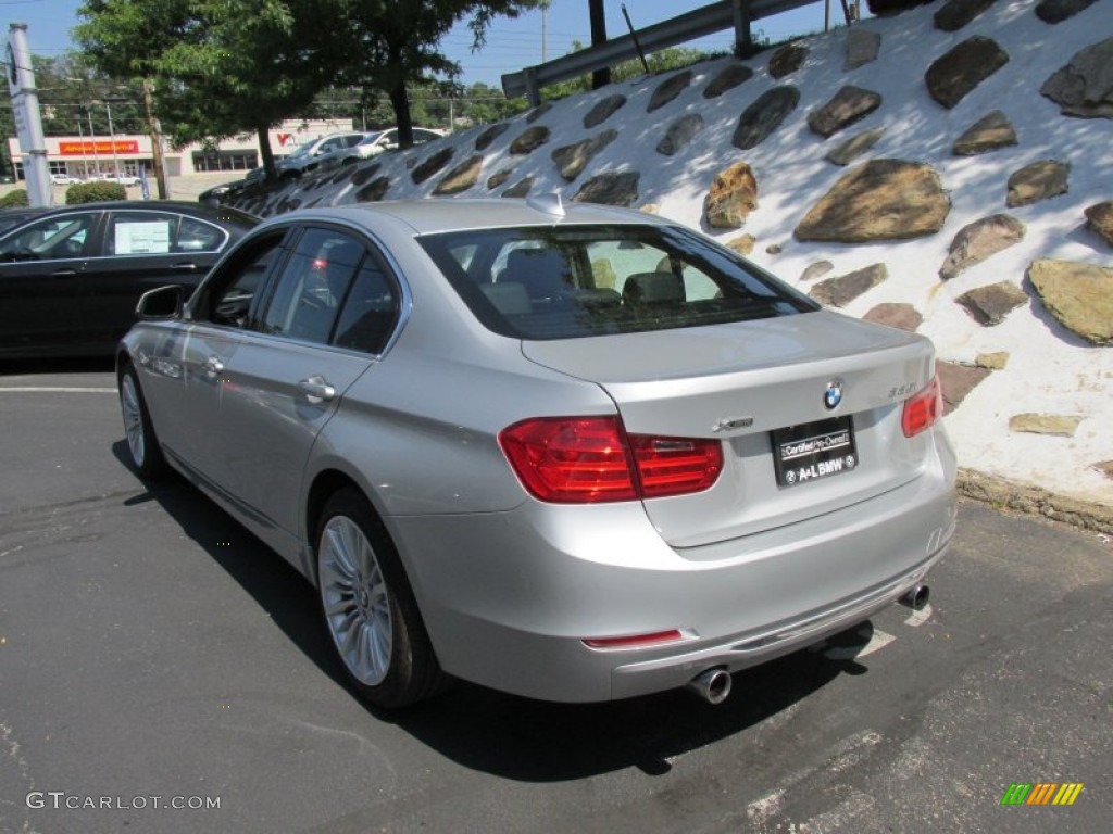 2013 3 Series 335i xDrive Sedan - Glacier Silver Metallic / Black photo #4