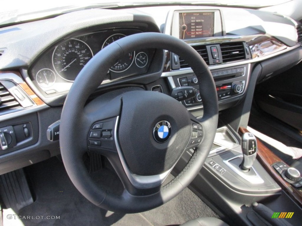 2013 3 Series 335i xDrive Sedan - Glacier Silver Metallic / Black photo #14