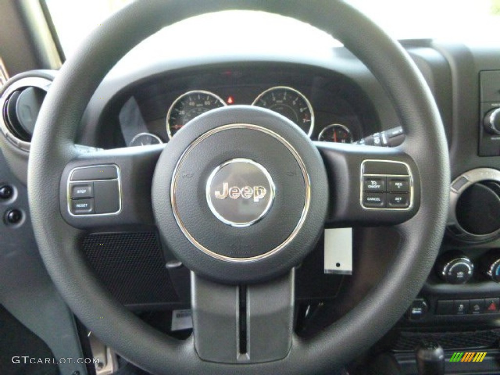 2015 Jeep Wrangler Sport 4x4 Black Steering Wheel Photo #96684970