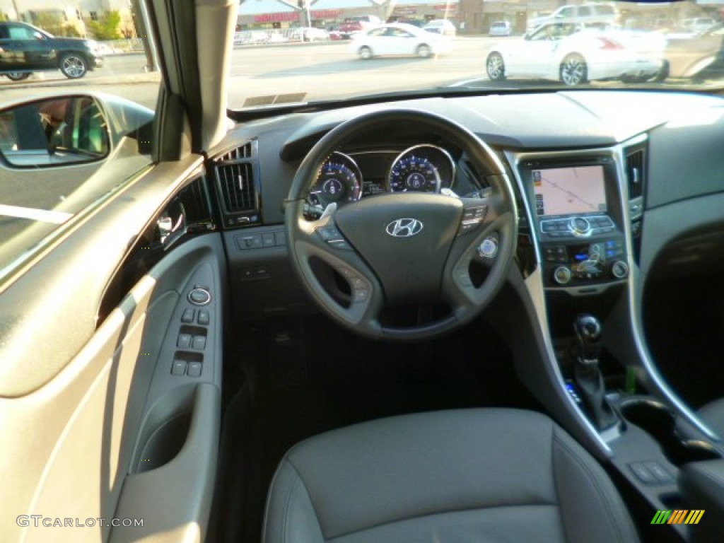 2012 Sonata Limited 2.0T - Radiant Silver / Gray photo #14