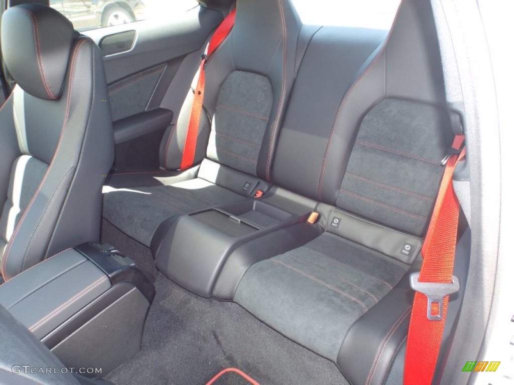 Black/Red Stitch w/DINAMICA Inserts Interior 2015 Mercedes-Benz C 350 Coupe Photo #96693355