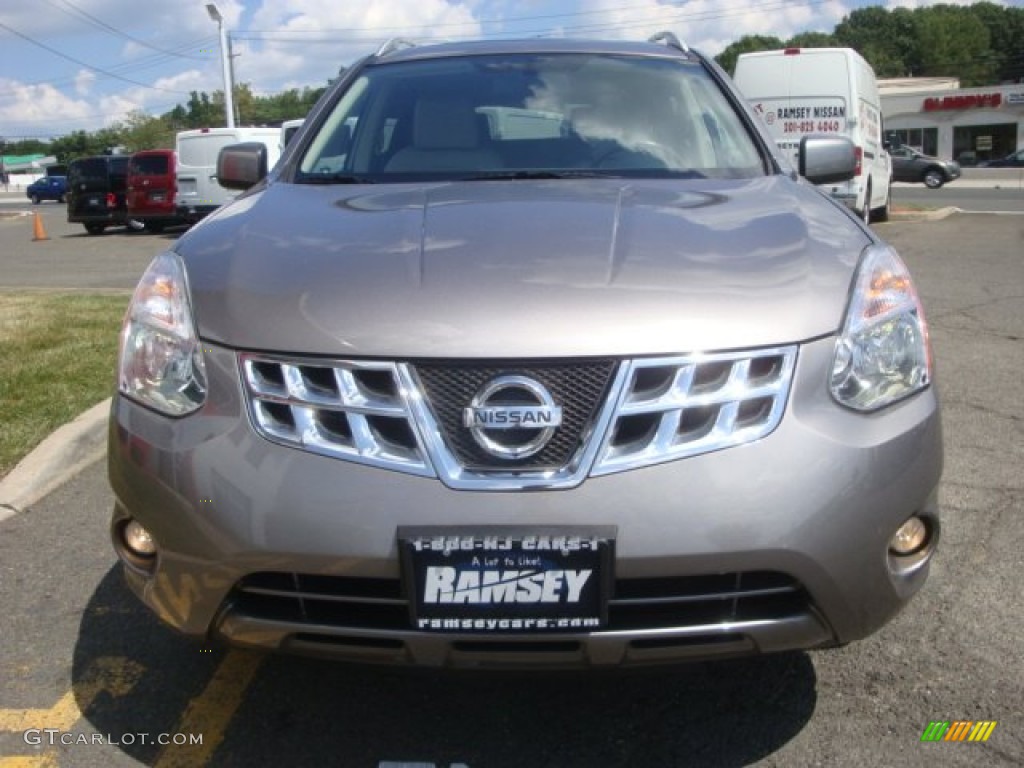 2011 Rogue SV AWD - Gotham Gray Metallic / Gray photo #2