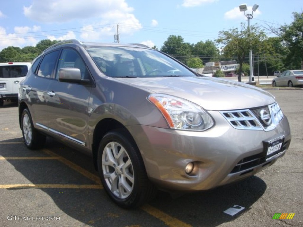 2011 Rogue SV AWD - Gotham Gray Metallic / Gray photo #3
