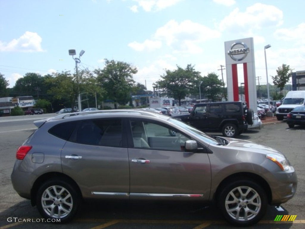 2011 Rogue SV AWD - Gotham Gray Metallic / Gray photo #4