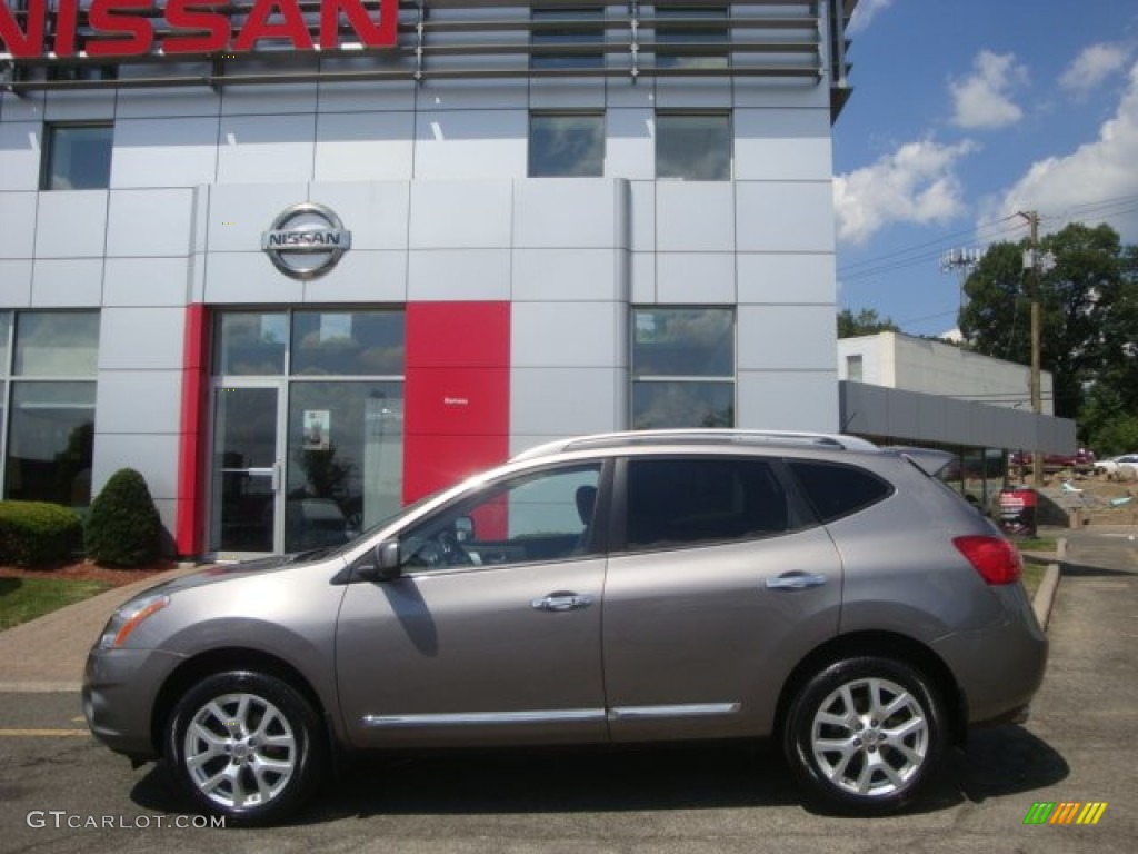 2011 Rogue SV AWD - Gotham Gray Metallic / Gray photo #8