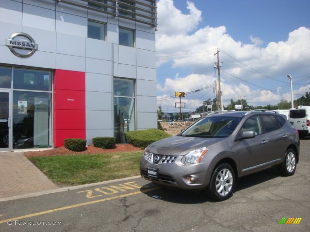 2011 Rogue SV AWD - Gotham Gray Metallic / Gray photo #27