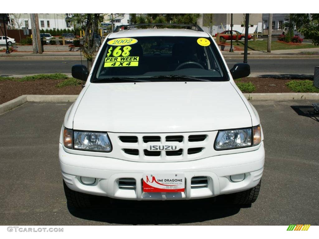 2002 Rodeo LS 4WD - Alpine White / Gray photo #2