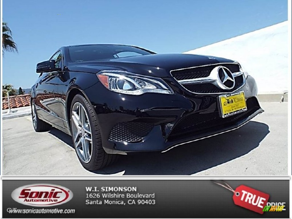 2014 E 350 Coupe - Black / Black photo #1