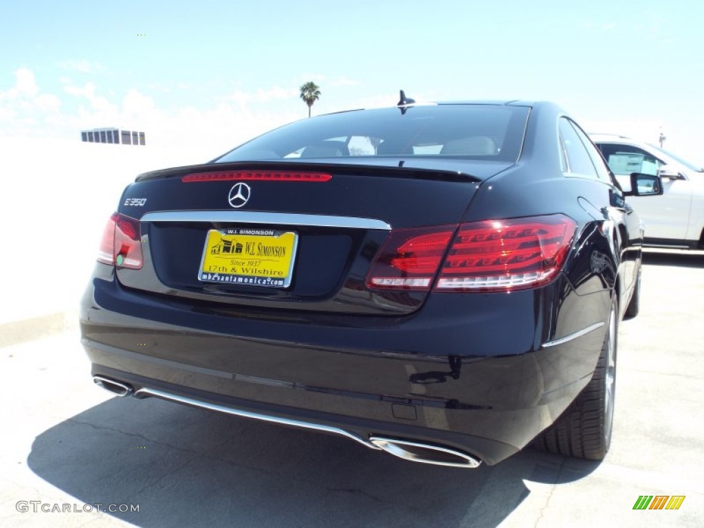 2014 E 350 Coupe - Black / Black photo #4