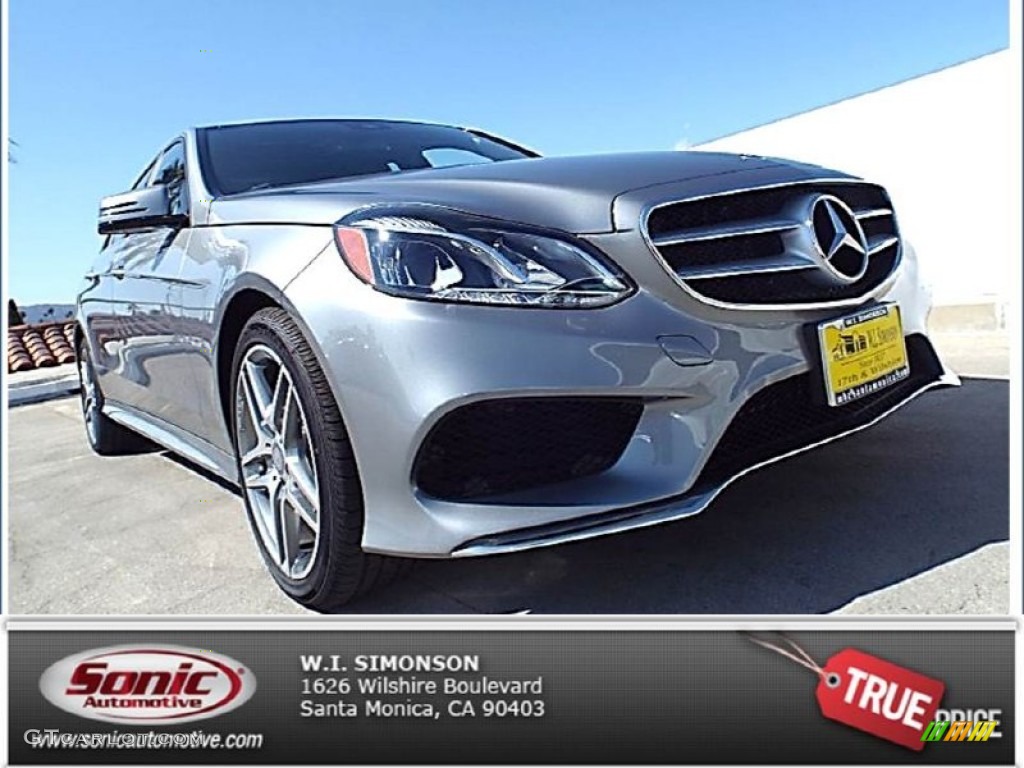 2014 E 350 Sport Sedan - Paladium Silver Metallic / Black photo #1