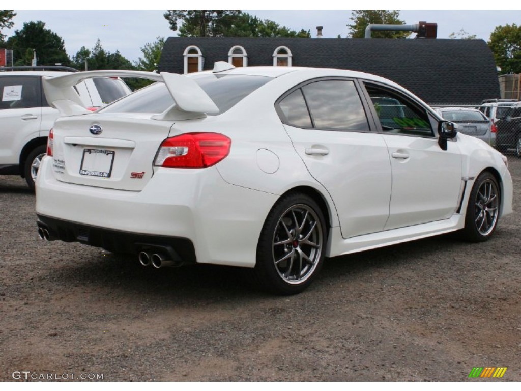 2015 WRX STI Limited - Crystal White Pearl / Carbon Black photo #6