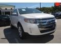 2013 White Suede Ford Edge SEL  photo #1