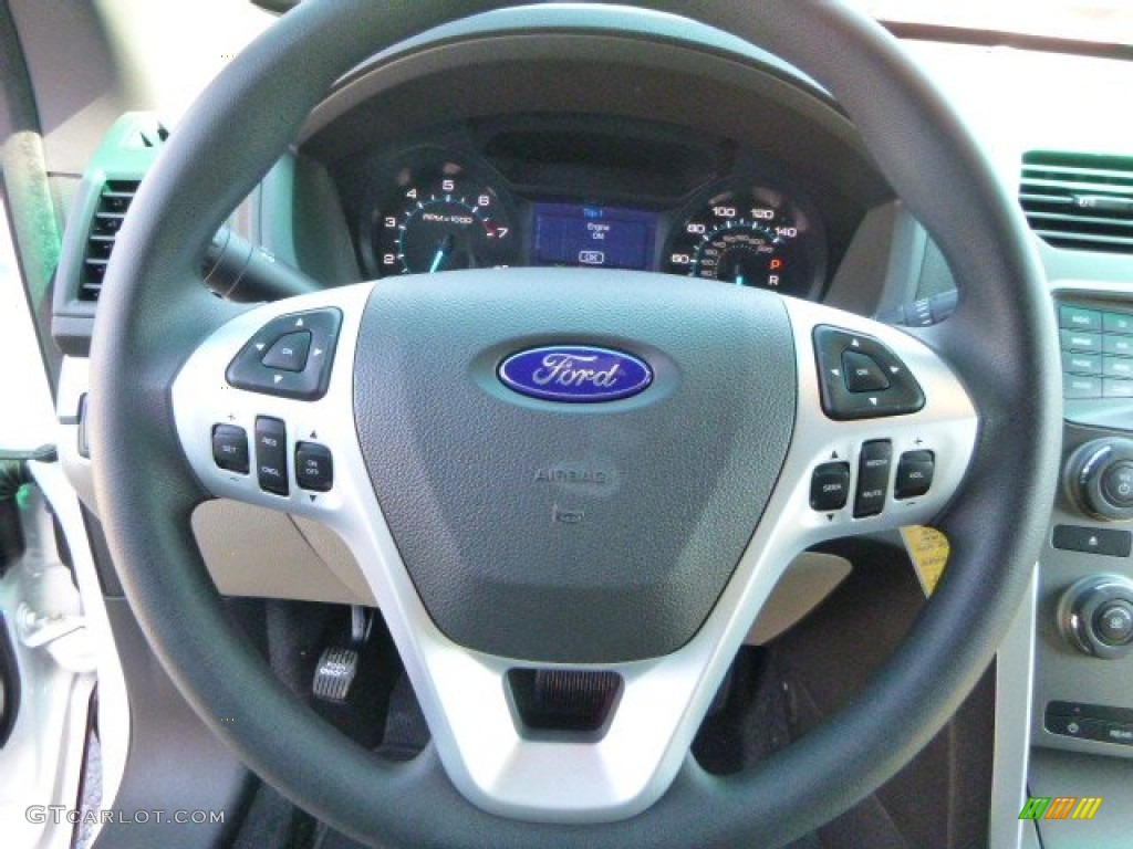 2015 Explorer 4WD - Oxford White / Medium Light Stone photo #12