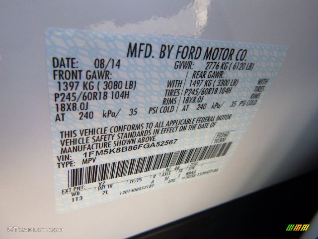 2015 Explorer 4WD - Oxford White / Medium Light Stone photo #14