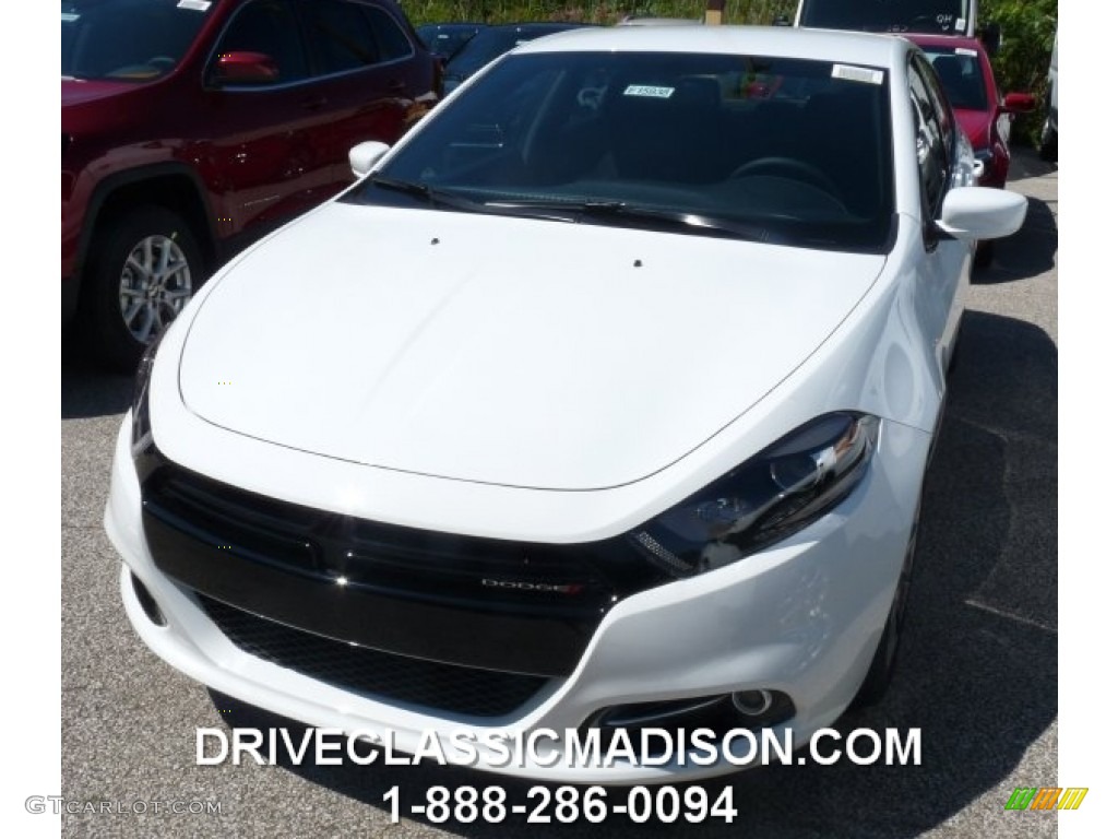 2014 Dart SXT - Bright White / Black/Light Tungsten photo #1