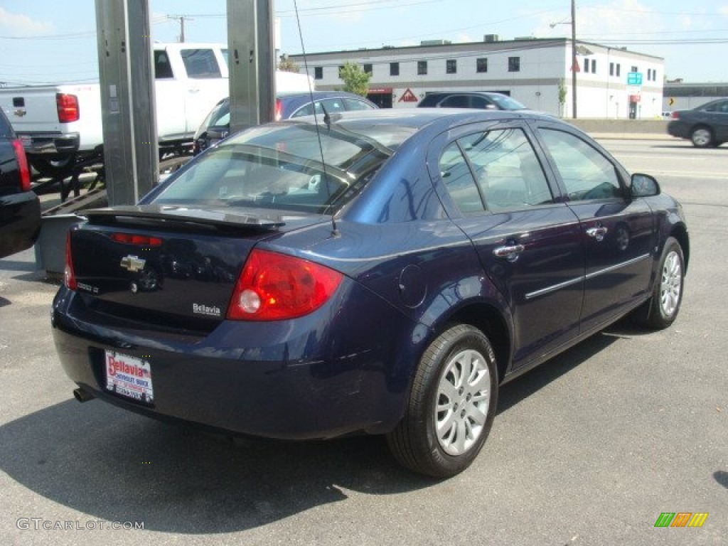 2007 Malibu LS Sedan - Dark Blue Metallic / Cashmere Beige photo #4