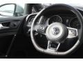 2015 Volkswagen Golf GTI Titan Black Leather Interior Steering Wheel Photo