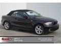 Jet Black 2012 BMW 1 Series 128i Convertible