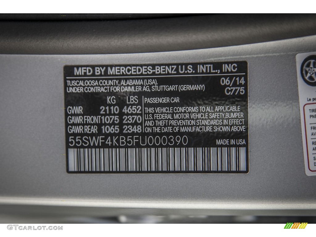 2015 C Color Code 775 for Iridium Silver Metallic Photo #96704983