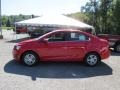 2014 Red Hot Chevrolet Sonic LT Sedan  photo #2