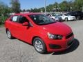 2014 Red Hot Chevrolet Sonic LT Sedan  photo #8