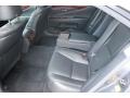2012 Lexus LS Black/Medium Brown Walnut Interior Rear Seat Photo