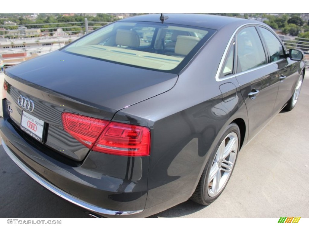 2013 A8 3.0T quattro - Oolong Grey Metallic / Velvet Beige photo #8