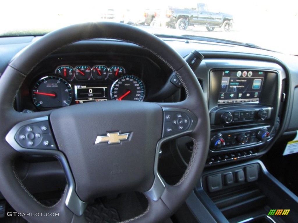 2015 Silverado 2500HD LTZ Crew Cab 4x4 - Black / Cocoa/Dune photo #9