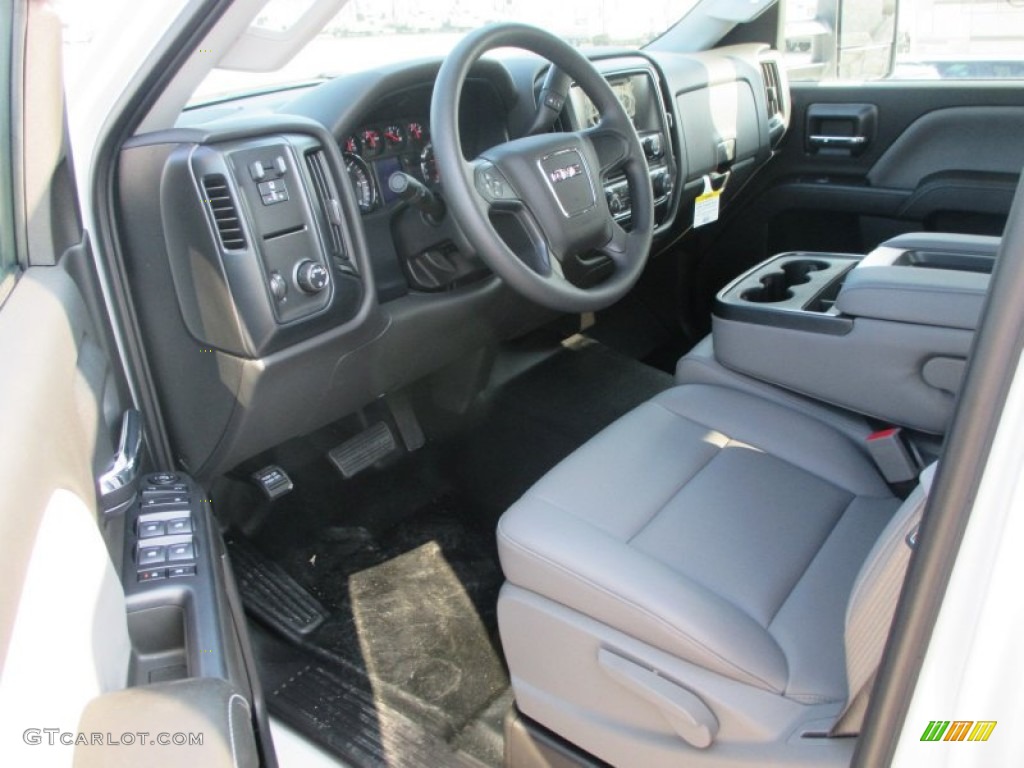 Jet Black/Dark Ash Interior 2015 GMC Sierra 2500HD Double Cab Chassis Photo #96713236