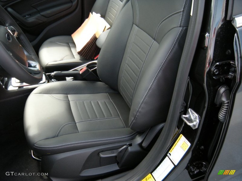 Charcoal Black Interior 2015 Ford Fiesta Titanium Hatchback Photo #96713317