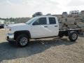Summit White 2015 GMC Sierra 2500HD Double Cab 4x4 Chassis Exterior