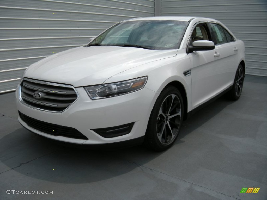 White Platinum Metallic 2015 Ford Taurus SEL Exterior Photo #96714568