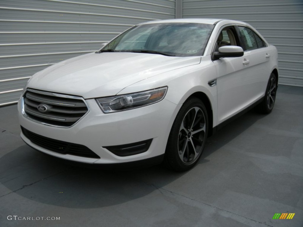 2015 Taurus SEL - White Platinum Metallic / Dune photo #7