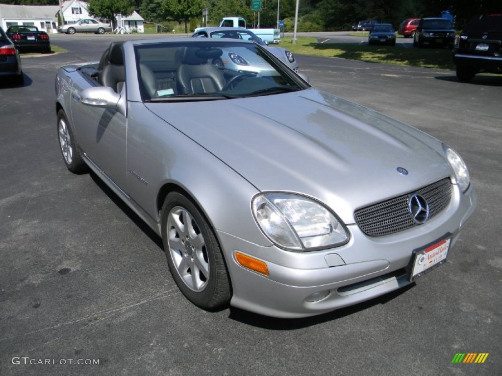 2001 SLK 230 Kompressor Roadster - Brilliant Silver Metallic / Charcoal Black photo #5